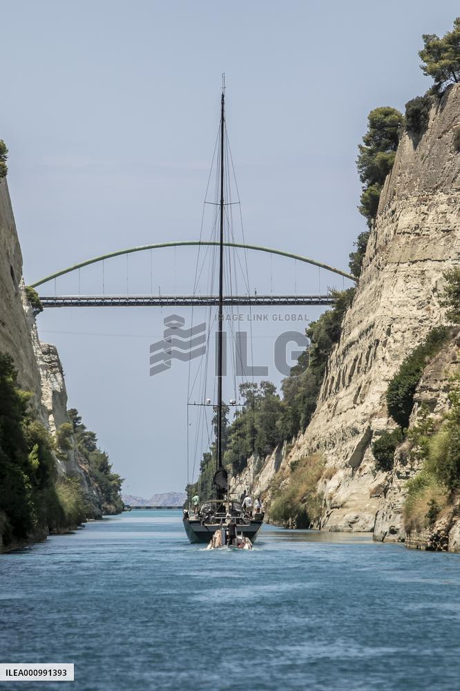 GREECE-CORINTH CANAL-SHIPPING-REOPENING