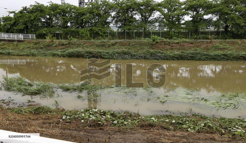 Heavy rain in eastern Japan