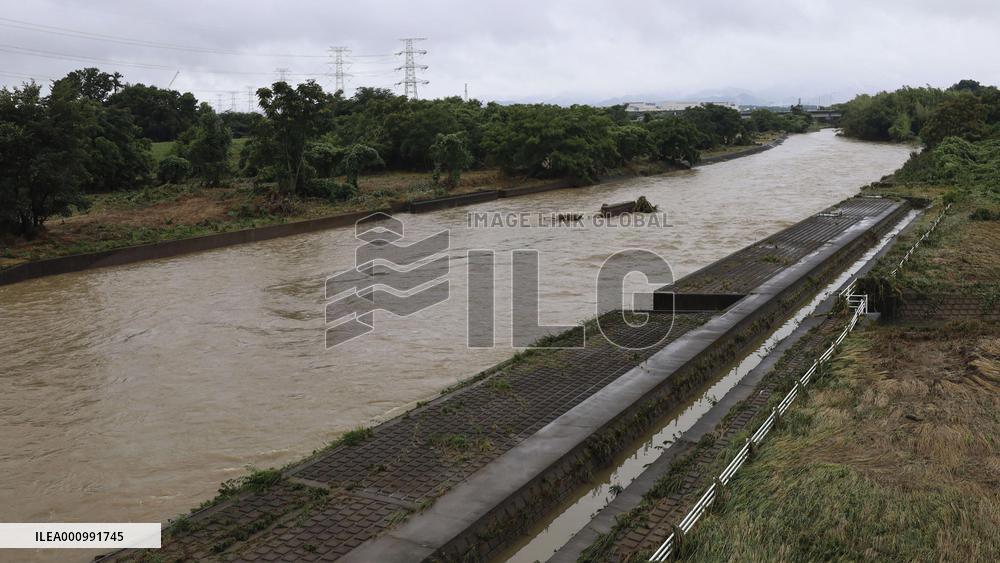 Heavy rain in eastern Japan