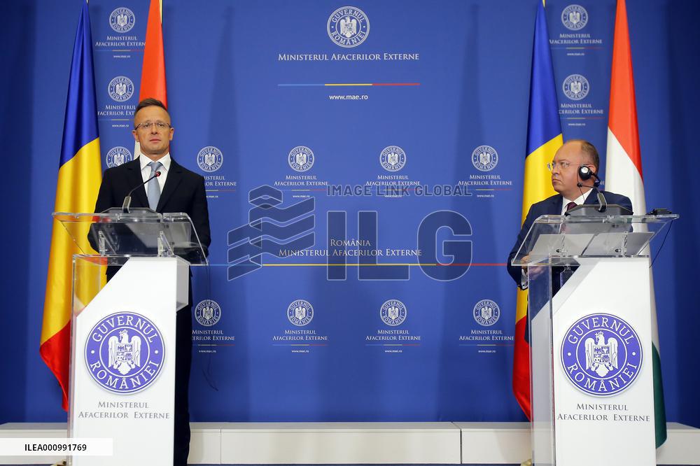ROMANIA-BUCHAREST-HUNGARY-FMS-MEETING