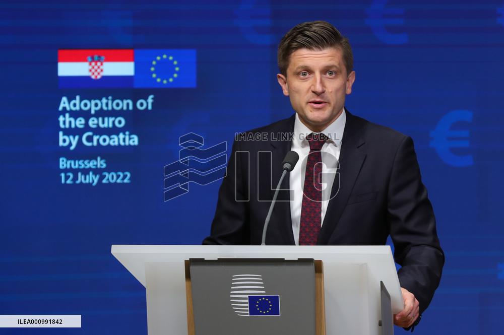 BELGIUM-BRUSSELS-EU-CROATIA-EURO