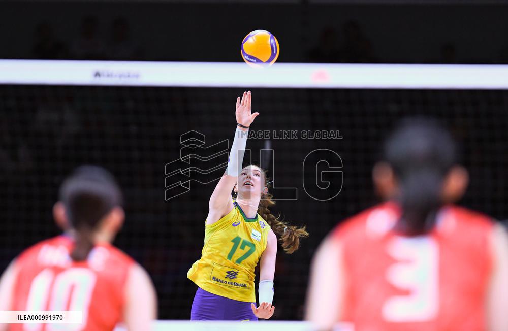 (SP)TURKEY-ANKARA-VOLLEYBALL-NATIONS LEAGUE-WOMEN-QUARTERFINALS-BRA VS JPN