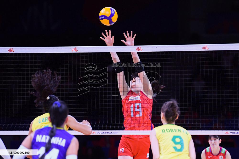 (SP)TURKEY-ANKARA-VOLLEYBALL-NATIONS LEAGUE-WOMEN-QUARTERFINALS-BRA VS JPN
