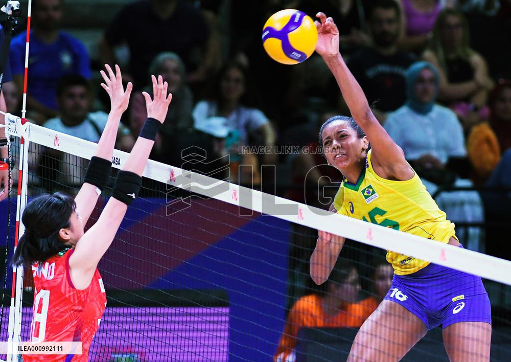 (SP)TURKEY-ANKARA-VOLLEYBALL-NATIONS LEAGUE-WOMEN-QUARTERFINALS-BRA VS JPN
