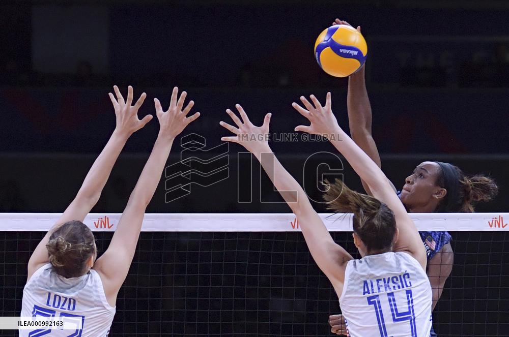 (SP)TURKEY-ANKARA-VOLLEYBALL-NATIONS LEAGUE-WOMEN-QUARTERFINALS-USA VS SRB