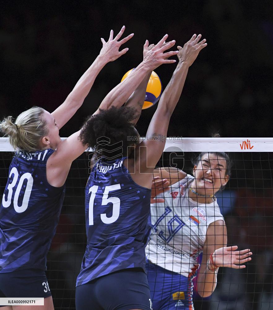 (SP)TURKEY-ANKARA-VOLLEYBALL-NATIONS LEAGUE-WOMEN-QUARTERFINALS-USA VS SRB