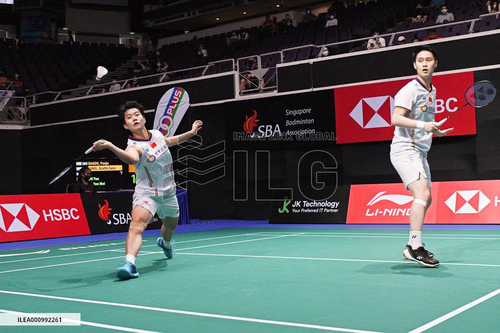 (SP)SINGAPORE-BADMINTON-SINGAPORE OPEN 2022
