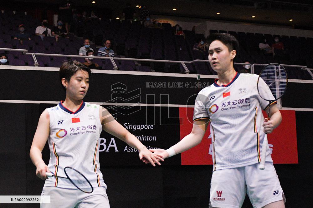 (SP)SINGAPORE-BADMINTON-SINGAPORE OPEN 2022