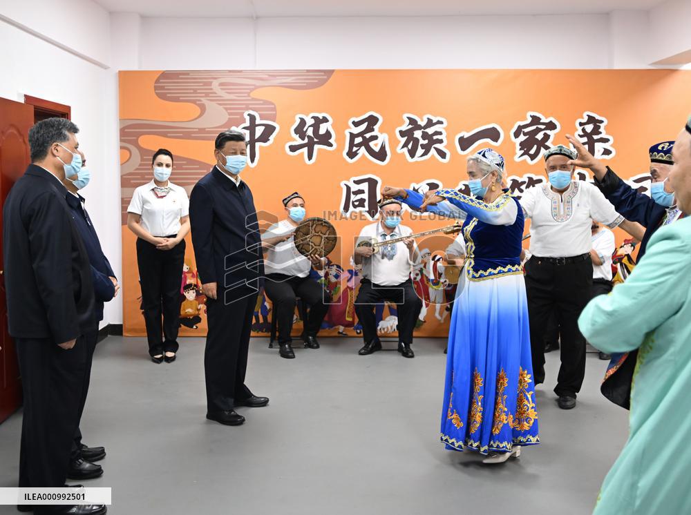 CHINA-XINJIANG-URUMQI-XI JINPING-INSPECTION (CN)