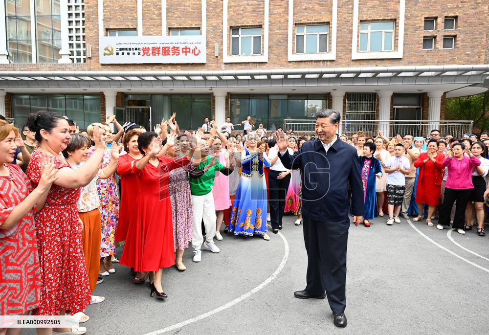 CHINA-XINJIANG-URUMQI-XI JINPING-INSPECTION (CN)