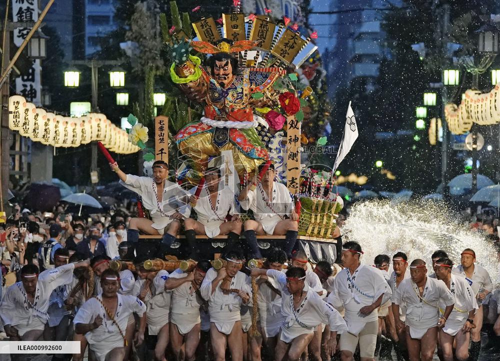 Hakata Gion Yamakasa festival in Japan