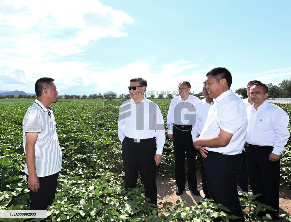 CHINA-XINJIANG-XI JINPING-INSPECTION (CN)