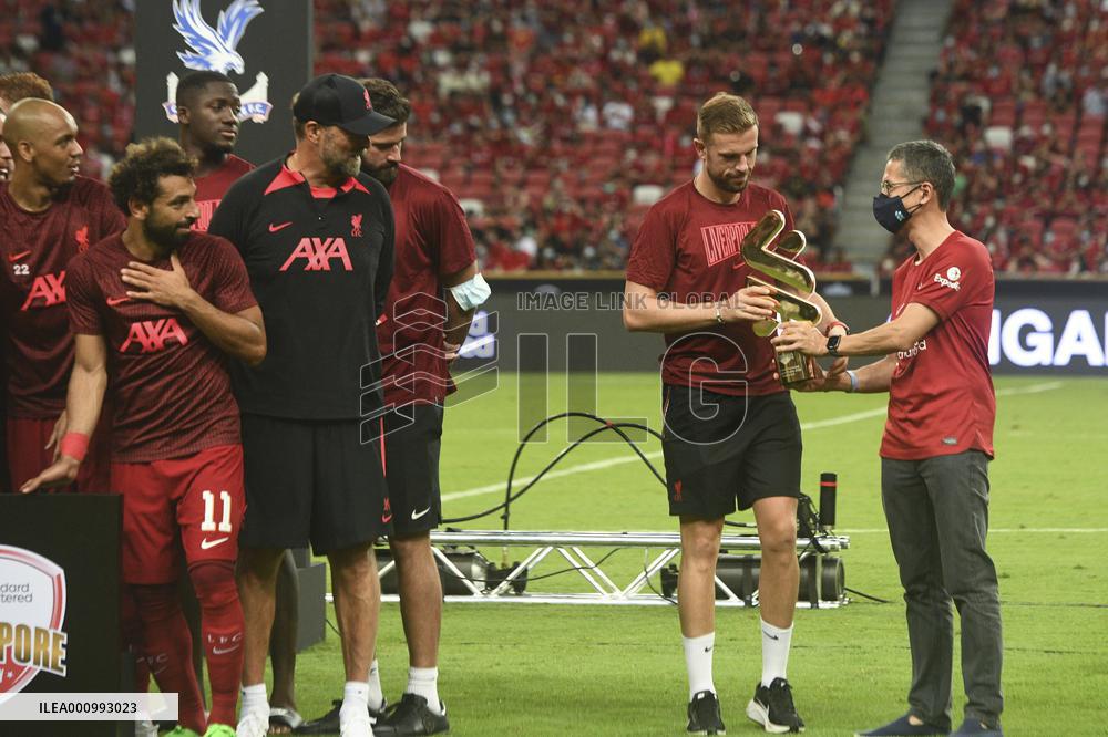 (SP)SINGAPORE-FOOTBALL-EXHIBITION MATCH-LIVERPOOL VS CRYSTAL PALACE