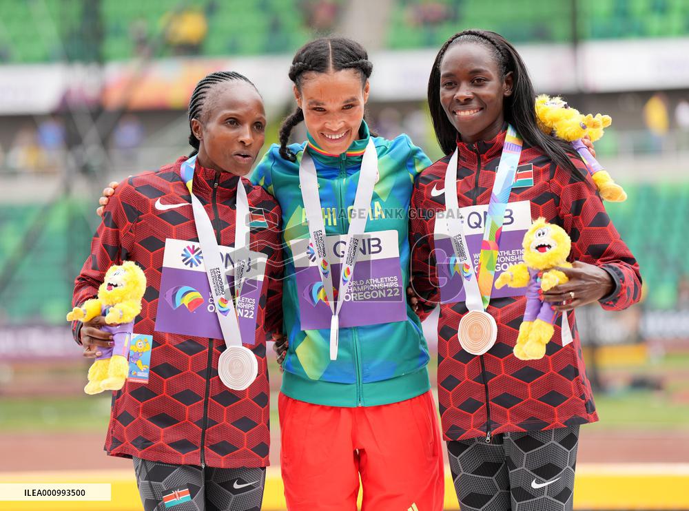 (SP)U.S.-EUGENE-ATHLETICS-WORLD CHAMPIONSHIPS-WOMEN'S 10000M FINAL