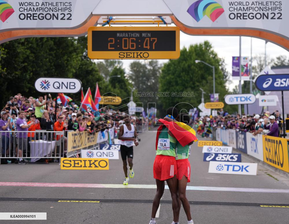 (SP)U.S.-EUGENE-ATHLETICS-WORLD CHAMPIONSHIPS-MEN'S MARATHON