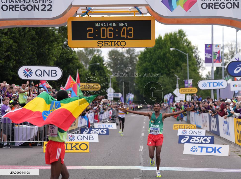 (SP)U.S.-EUGENE-ATHLETICS-WORLD CHAMPIONSHIPS-MEN'S MARATHON