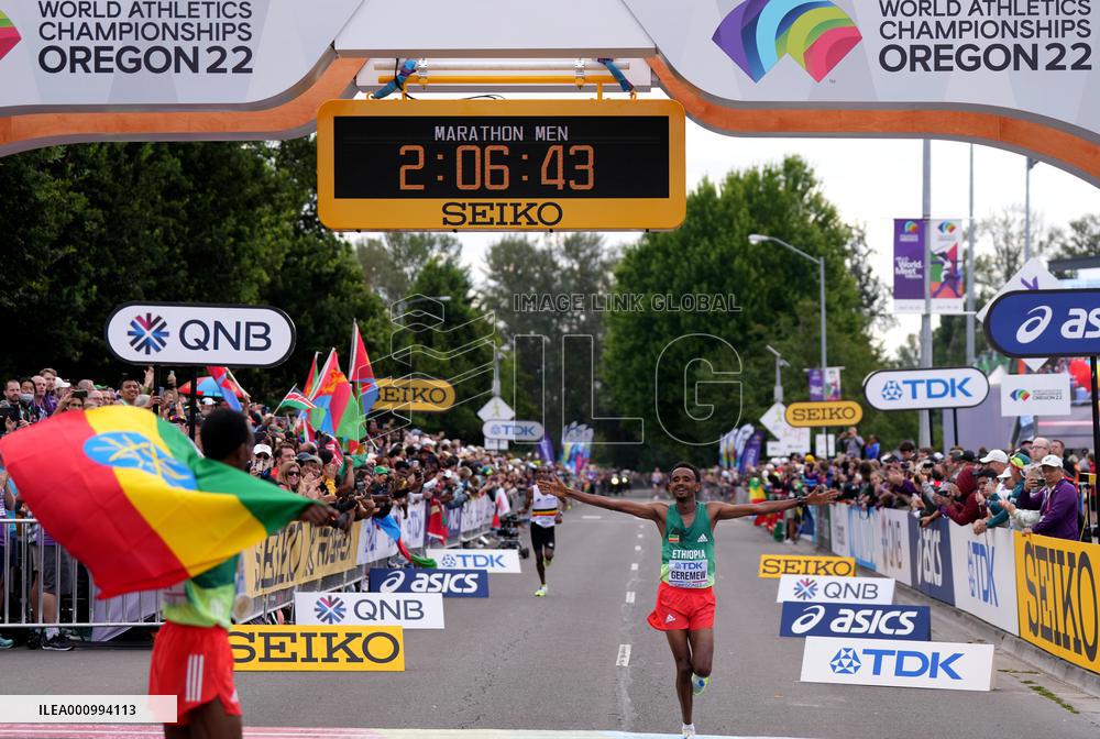 (SP)U.S.-EUGENE-ATHLETICS-WORLD CHAMPIONSHIPS-MEN'S MARATHON