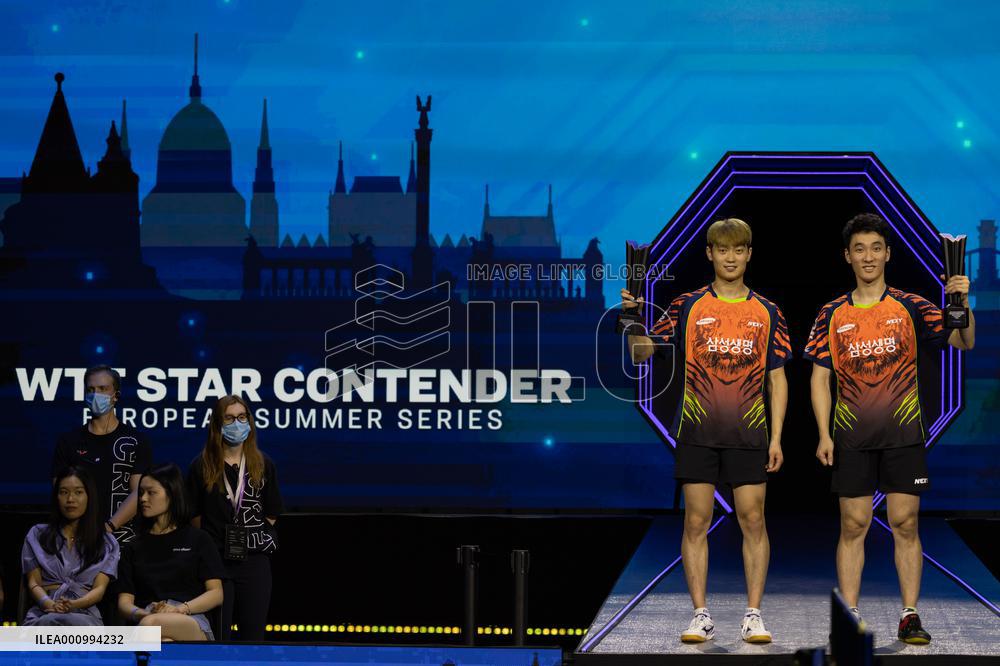 (SP) HUNGARY-BUDAPEST-WTT STAR CONTENDER-MEN'S DOUBLES-FINAL