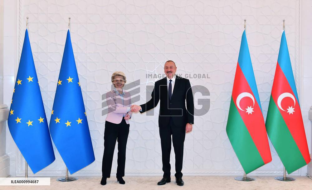 AZERBAIJAN-BAKU-EUROPEAN COMMISSION-PRESIDENT-VISIT