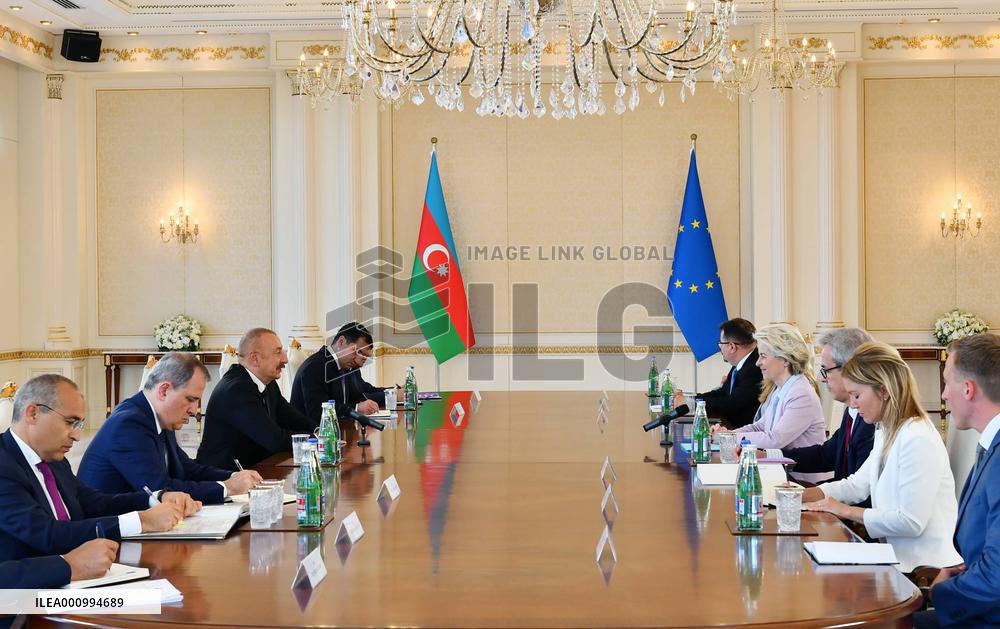 AZERBAIJAN-BAKU-EUROPEAN COMMISSION-PRESIDENT-VISIT