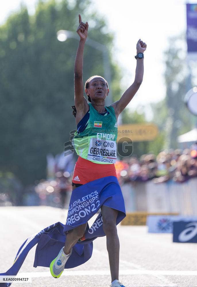 (SP)U.S.-EUGENE-ATHLETICS-WORLD CHAMPIONSHIPS-WOMEN'S MARATHON