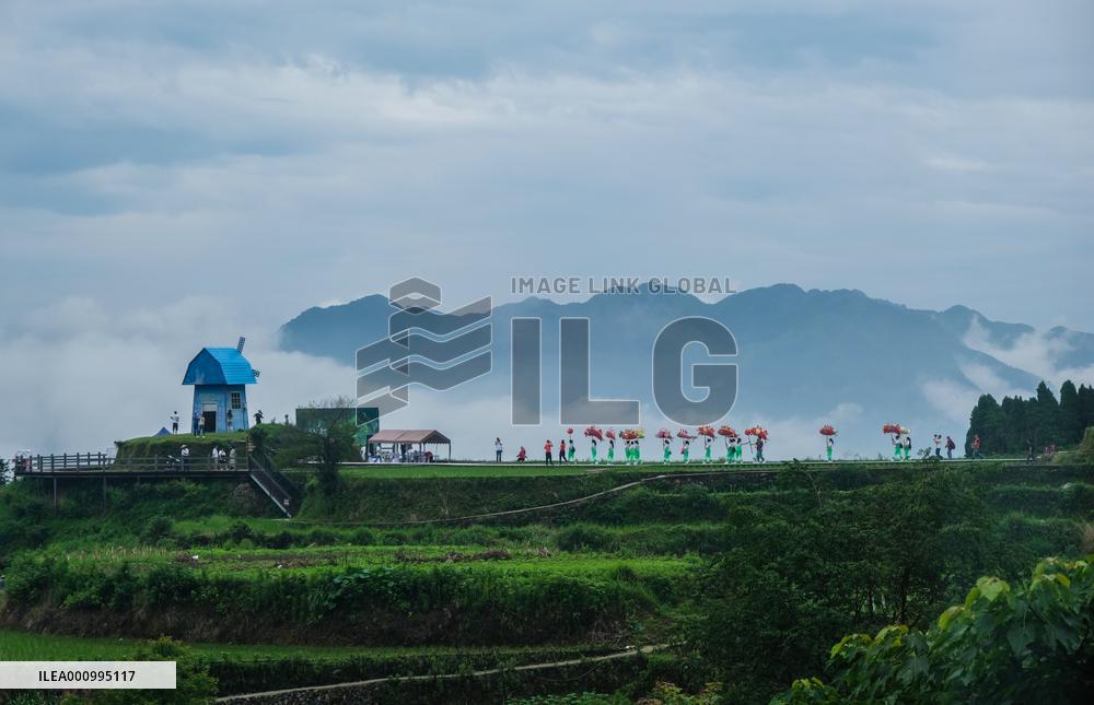(ZhejiangPictorial) CHINA-ZHEJIANG-QINGTIAN-RICE-FISH CO-CULTURE SYSTEM (CN)