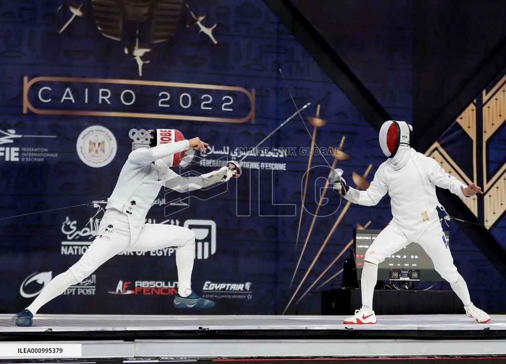 (SP)EGYPT-CAIRO-FENCING-2022 WORLD CHAMPIONSHIPS-MEN'S EPEE INDIVIDUAL-FINAL