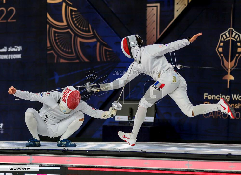 (SP)EGYPT-CAIRO-FENCING-2022 WORLD CHAMPIONSHIPS-MEN'S EPEE INDIVIDUAL-FINAL
