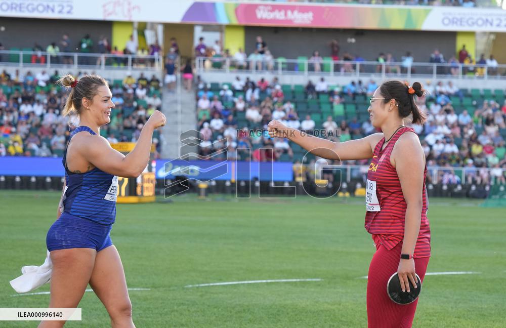 (SP)U.S.-EUGENE-ATHLETICS-WORLD CHAMPIONSHIPS-WOMEN'S DISCUS THROW-FINAL