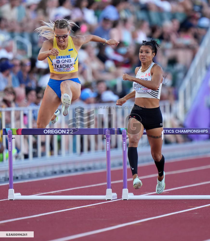 (SP)U.S.-EUGENE-ATHLETICS-WORLD CHAMPIONSHIPS-WOMEN'S 400M HURDLES SEMIFINAL