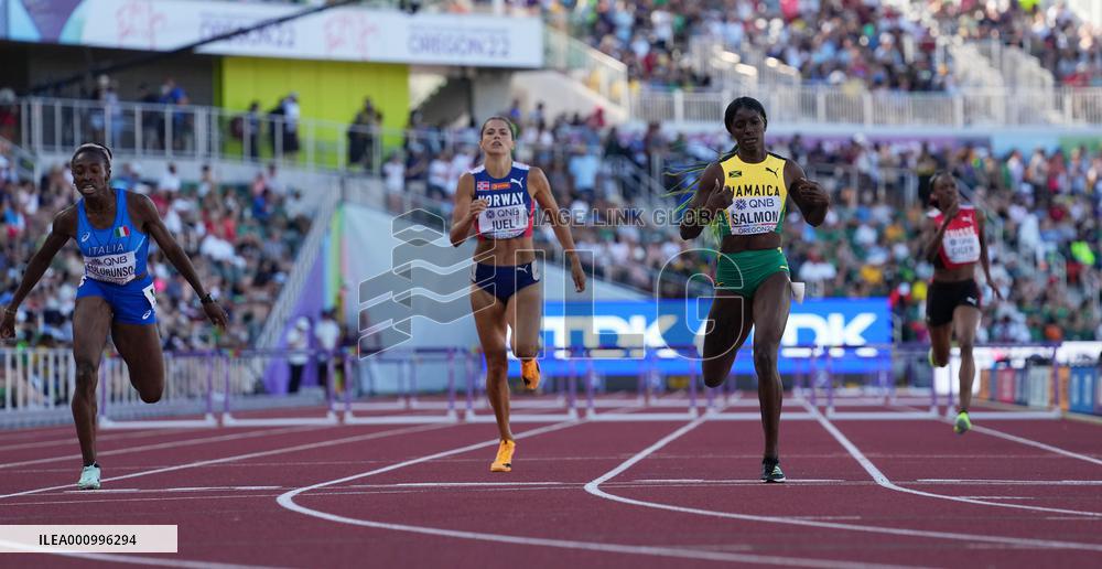 (SP)U.S.-EUGENE-ATHLETICS-WORLD CHAMPIONSHIPS-WOMEN'S 400M HURDLES SEMIFINAL