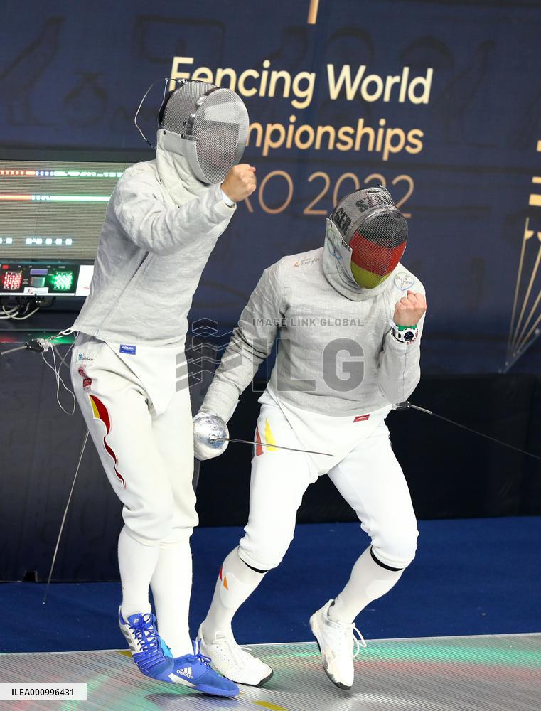 (SP)EGYPT-CAIRO-FENCING-2022 WORLD CHAMPIONSHIPS-TEAM MEN'S SABRE QUARTERFINAL