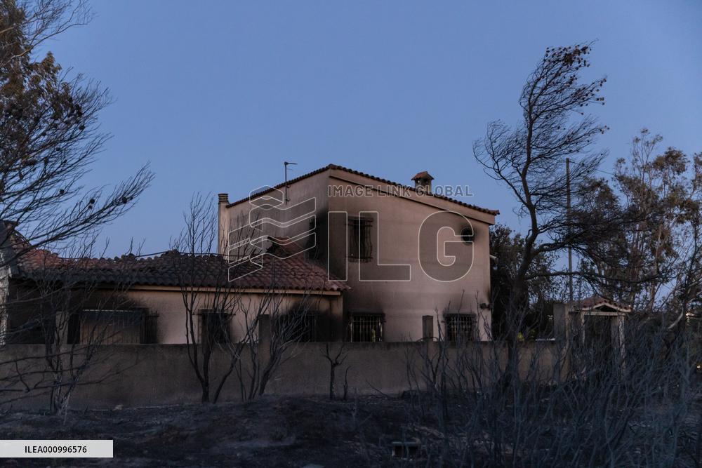 GREECE-ATHENS-WILDFIRE-AFTERMATH