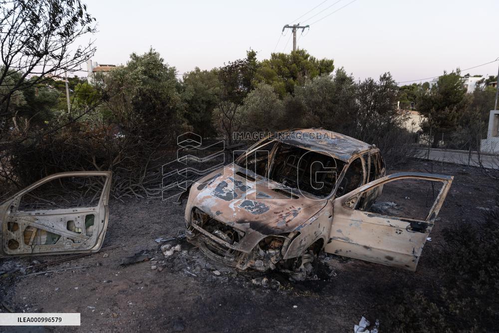 GREECE-ATHENS-WILDFIRE-AFTERMATH