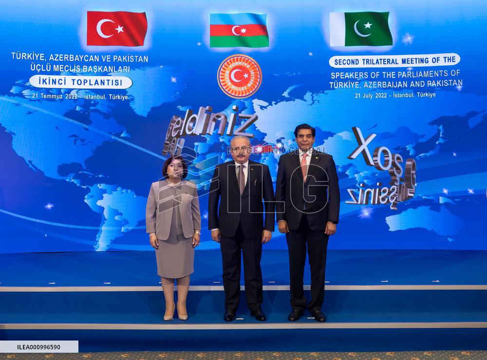 TÜRKIYE-ISTANBUL-AZERBAIJAN-PAKISTAN-PARLIAMENTARY SPEAKERS-TRILATERAL MEETING