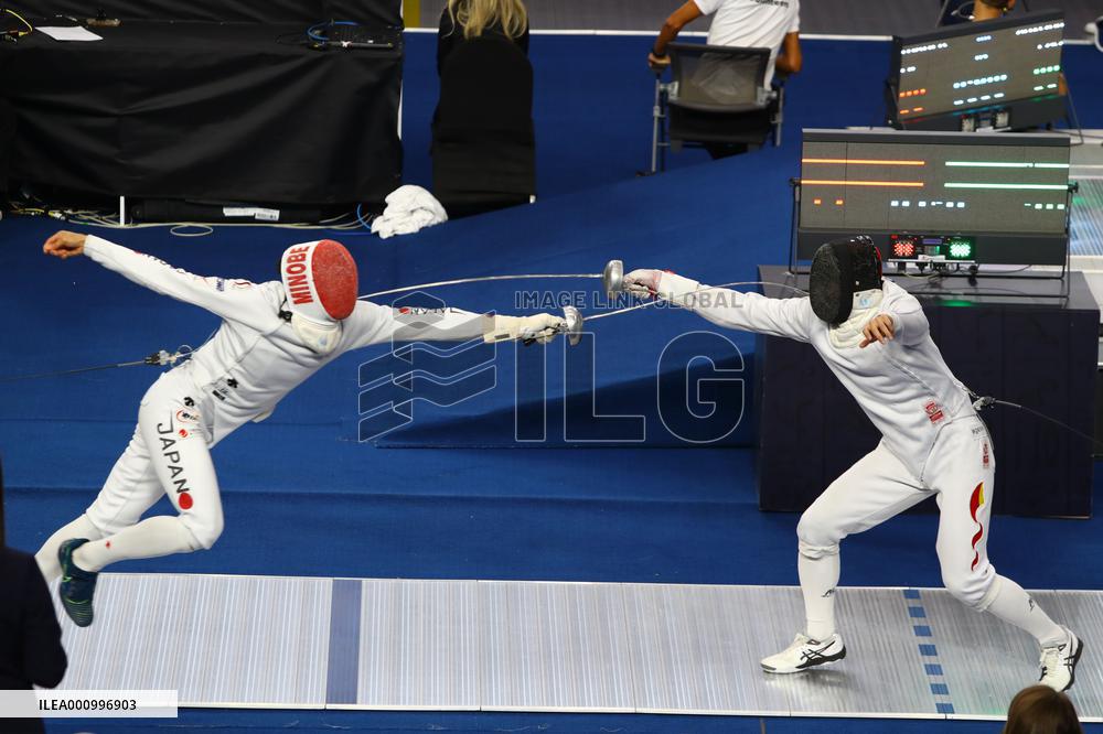 (SP)EGYPT-CAIRO-FENCING-2022 WORLD CHAMPIONSHIPS-TEAM MEN'S EPEE-QUARTERFINAL