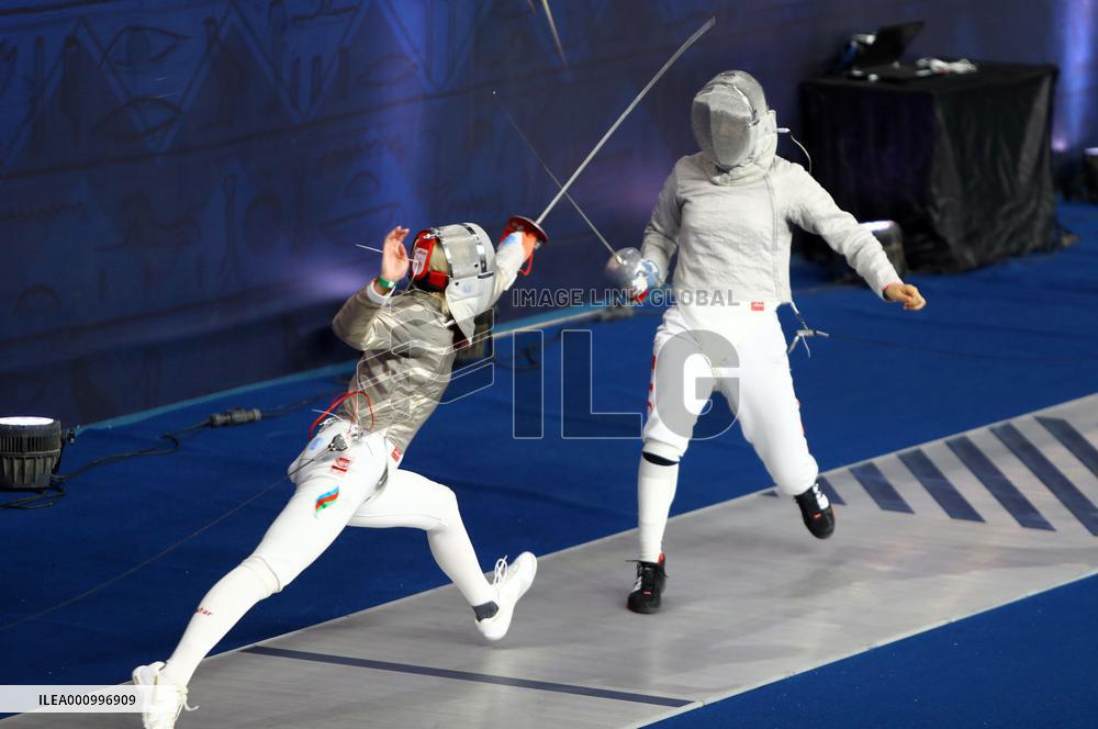 (SP)EGYPT-CAIRO-FENCING-2022 WORLD CHAMPIONSHIPS-TEAM WOMEN'S SABRE-TABLE OF 16