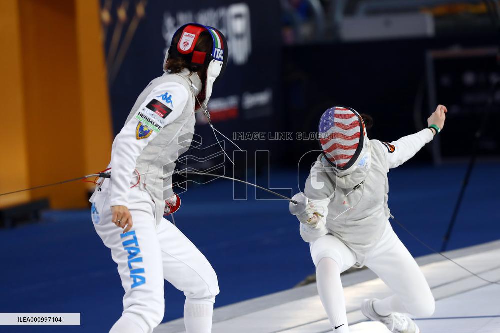 (SP)EGYPT-CAIRO-FENCING-2022 WORLD CHAMPIONSHIPS-WOMEN'S FOIL TEAM FINAL