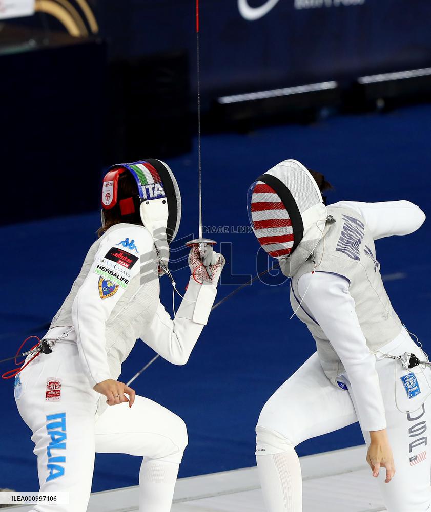 (SP)EGYPT-CAIRO-FENCING-2022 WORLD CHAMPIONSHIPS-WOMEN'S FOIL TEAM FINAL