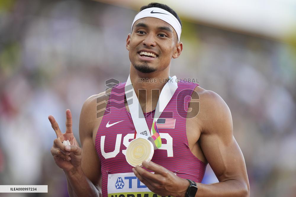 (SP)U.S.-EUGENE-ATHLETICS-WORLD CHAMPIONSHIPS-MEN'S 400M FINAL