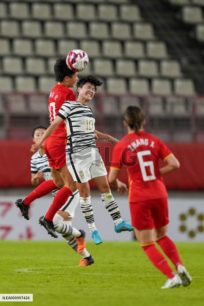 (SP)JAPAN-KASHIMA CITY-FOOTBALL-EAFF E-1 CHAMPIONSHIP-WOMEN-CHINA VS SOUTH KOREA