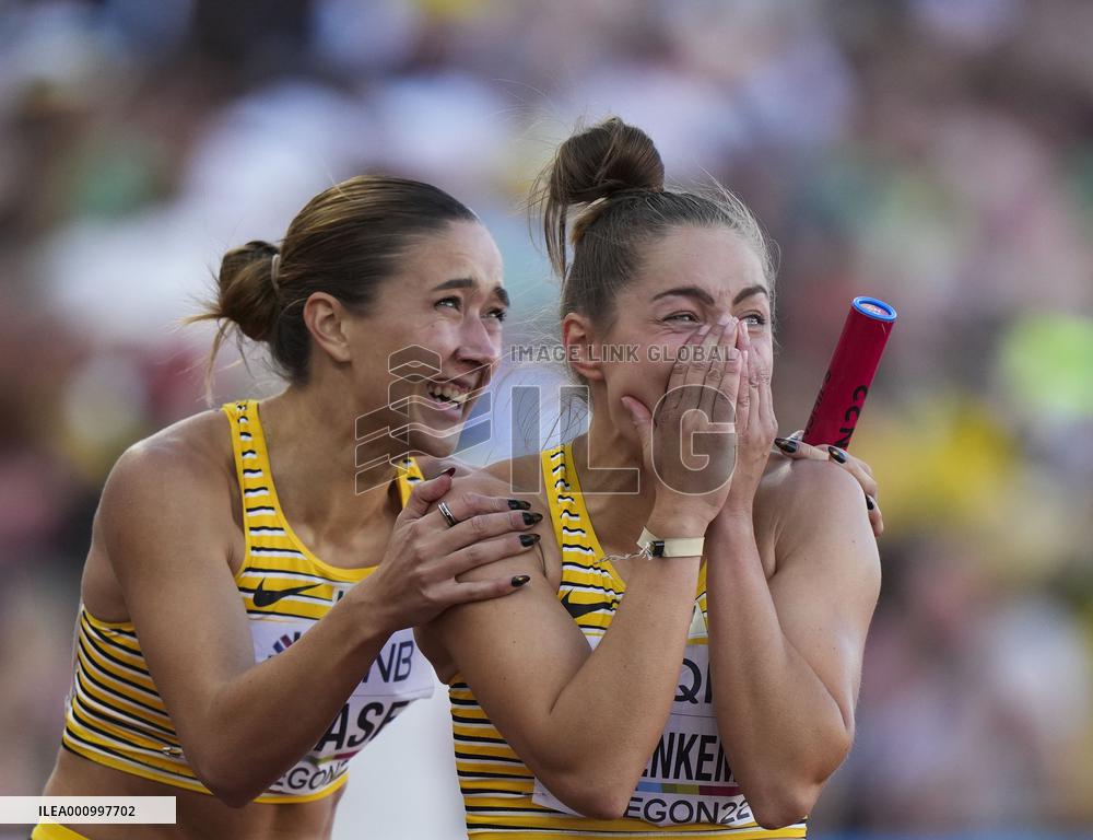 (SP)U.S.-EUGENE-ATHLETICS-WORLD CHAMPIONSHIPS-WOMEN'S 4X100M RELAY FINAL