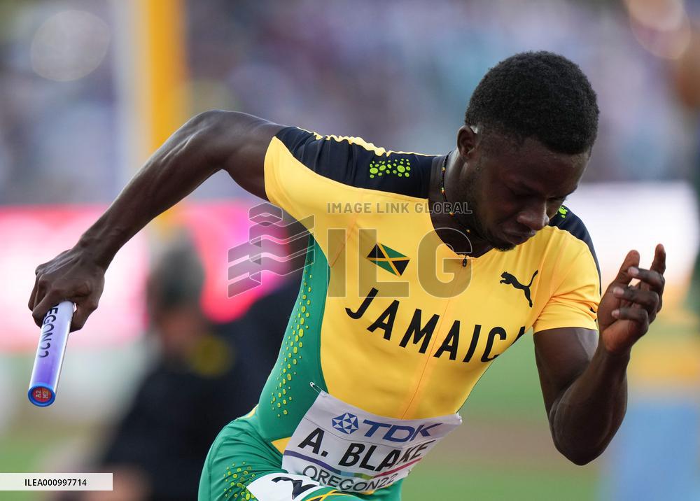 (SP)U.S.-EUGENE-ATHLETICS-WORLD CHAMPIONSHIPS-MEN'S 4X100M RELAY FINAL