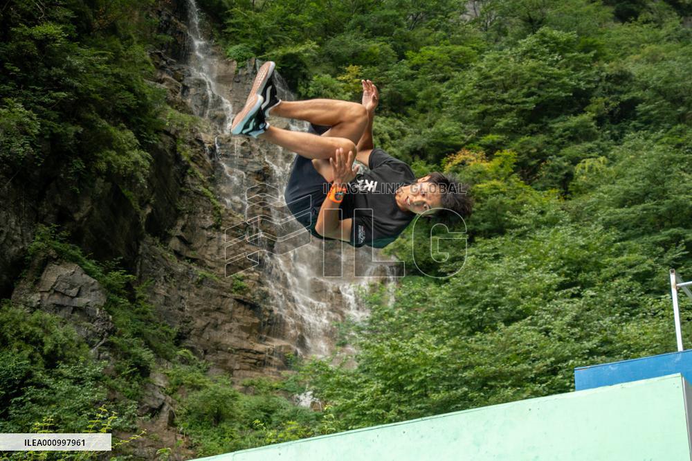 CHINA-HUNAN-ZHANGJIAJIE-PARKOUR-COMPETITION (CN)