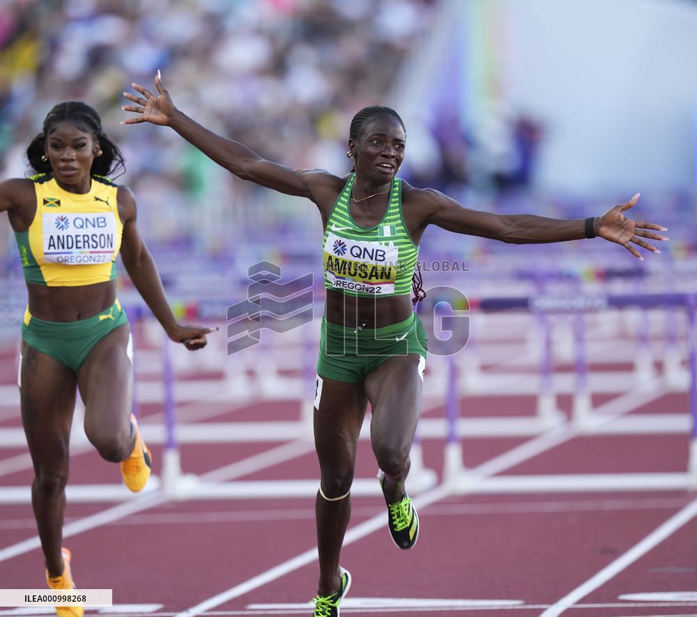(SP)U.S.-EUGENE-ATHLETICS-WORLD CHAMPIONSHIPS-WOMEN'S 100M HURDLES