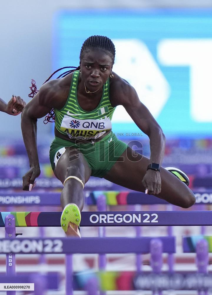 (SP)U.S.-EUGENE-ATHLETICS-WORLD CHAMPIONSHIPS-WOMEN'S 100M HURDLES