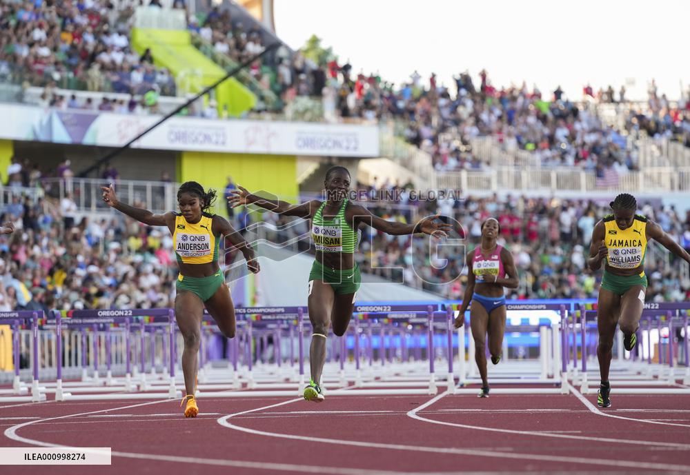 (SP)U.S.-EUGENE-ATHLETICS-WORLD CHAMPIONSHIPS-WOMEN'S 100M HURDLES