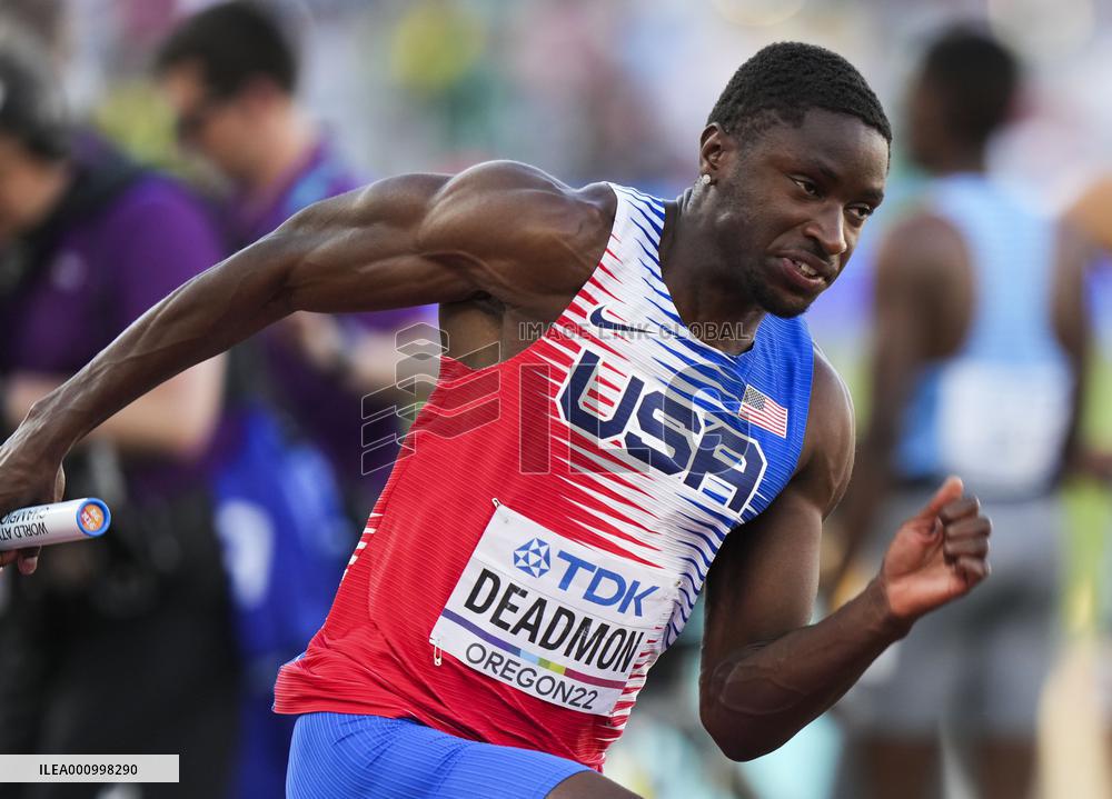 (SP)U.S.-EUGENE-ATHLETICS-WORLD CHAMPIONSHIPS-MEN'S 4X400M RELAY FINAL