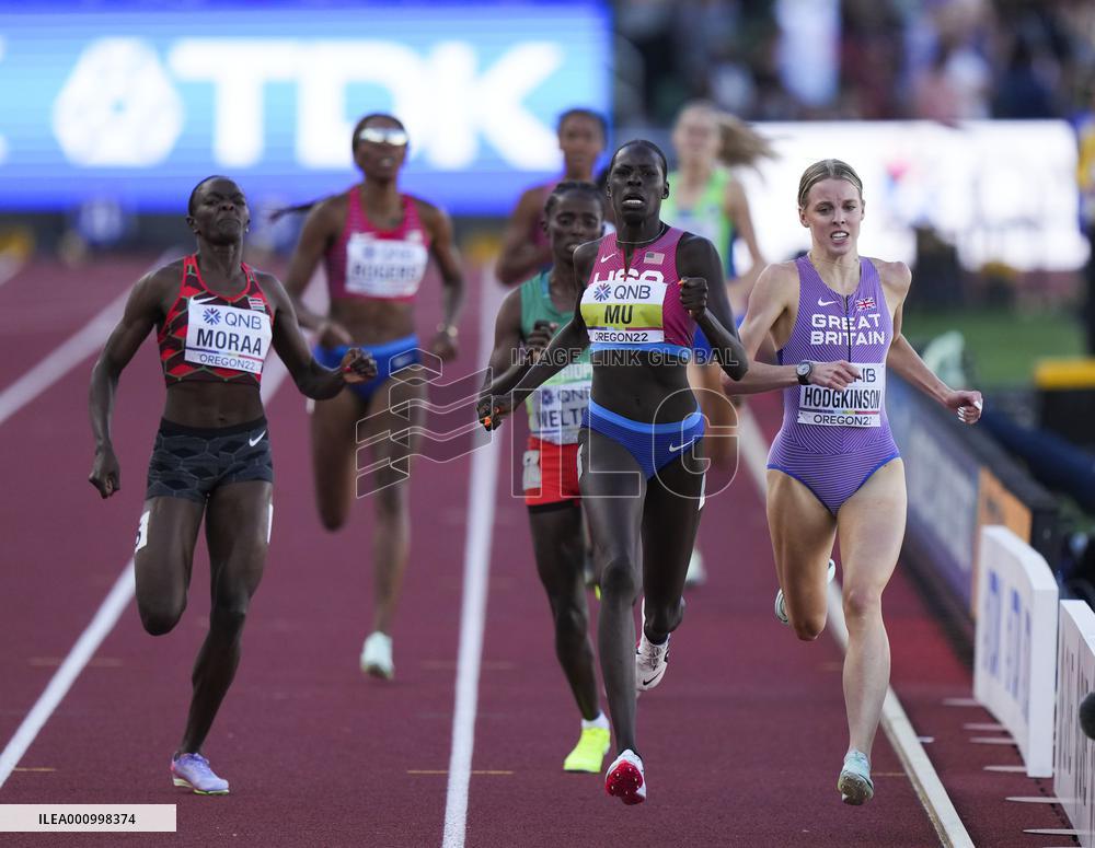 (SP)U.S.-EUGENE-ATHLETICS-WORLD CHAMPIONSHIPS-WOMEN'S 800M FINAL