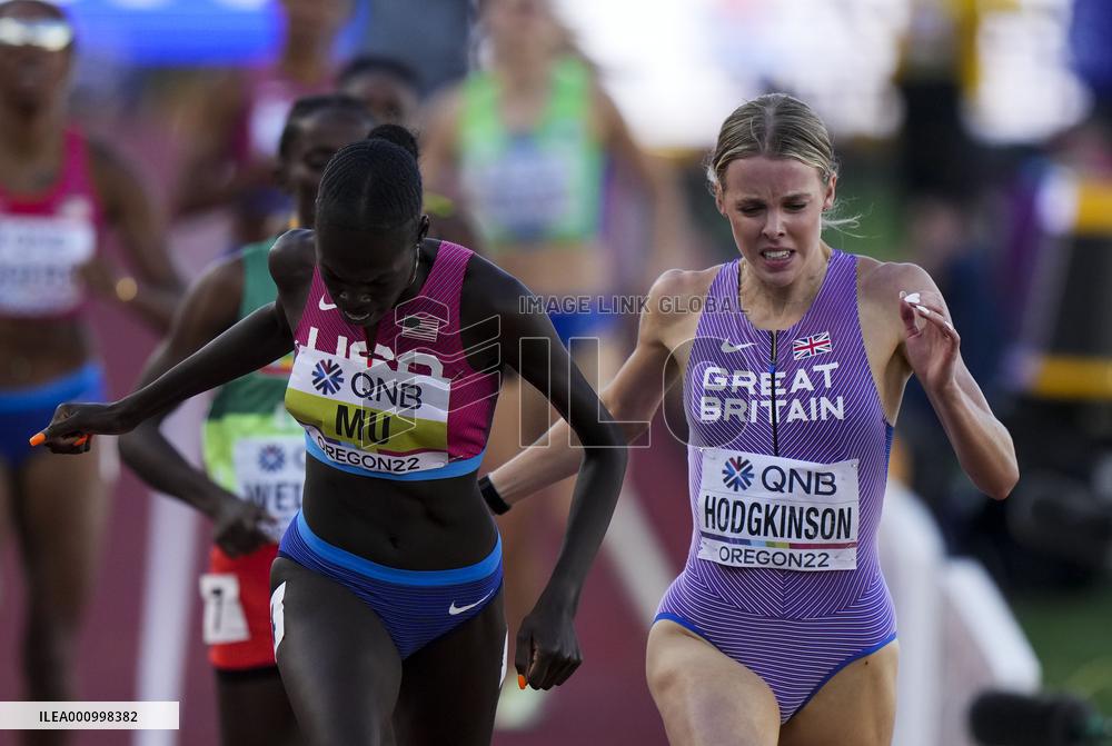 (SP)U.S.-EUGENE-ATHLETICS-WORLD CHAMPIONSHIPS-WOMEN'S 800M FINAL